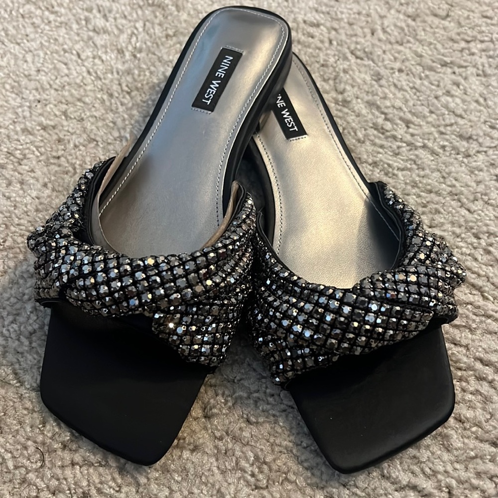Nine West Slides Sandals Sz 8M NEW